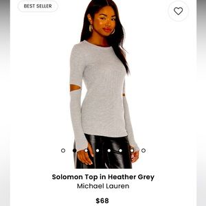 Size M Michael Lauren Solomon top.. tie dyed black/gray